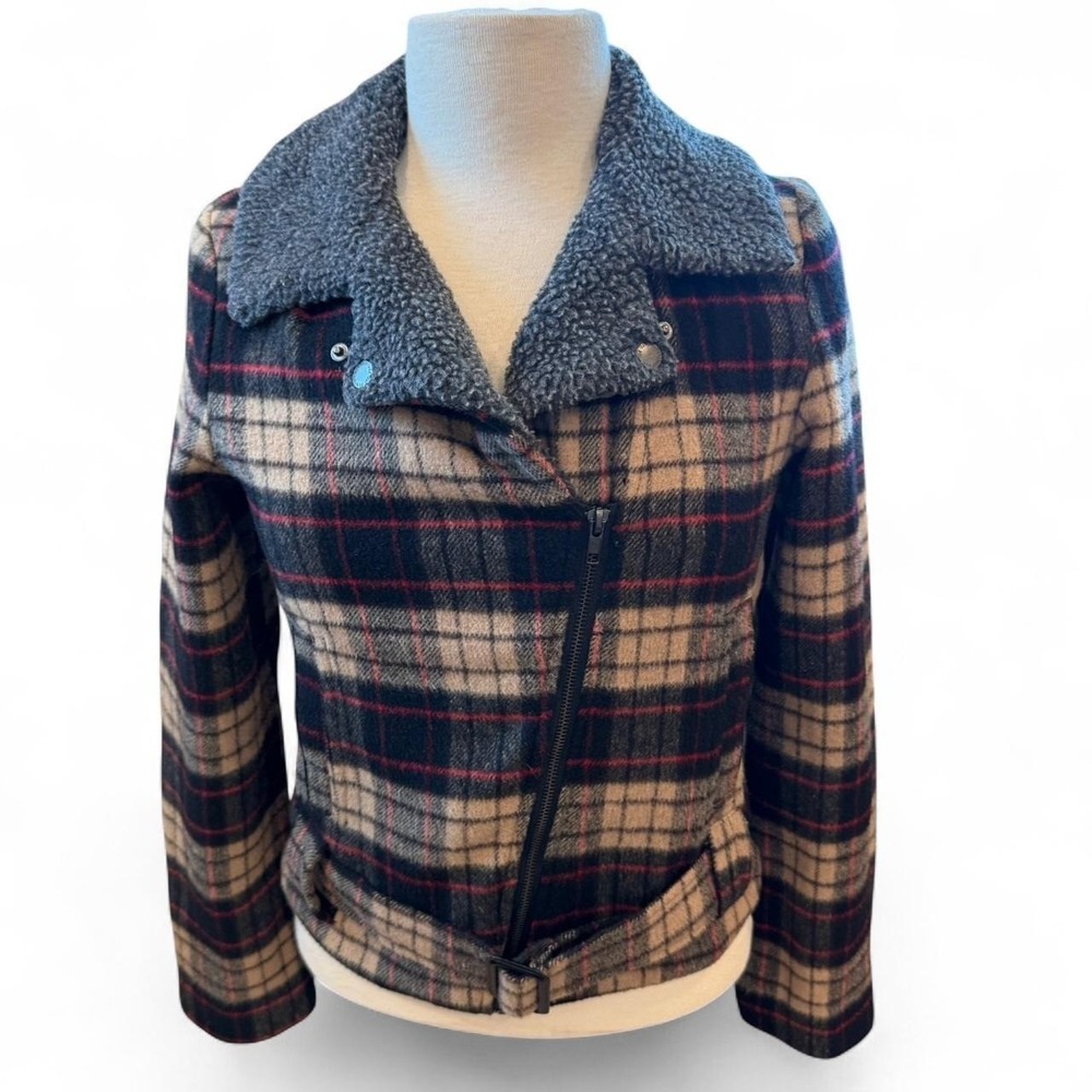 Vintage Heritage 1981 Sherpa Lined Plaid Jacket Women's Size Small Preppy Y2K